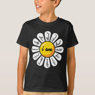 Camiseta Margarida - afirmação do positivo da flor