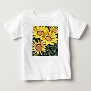 Camiseta Margarida Amarela abstrato