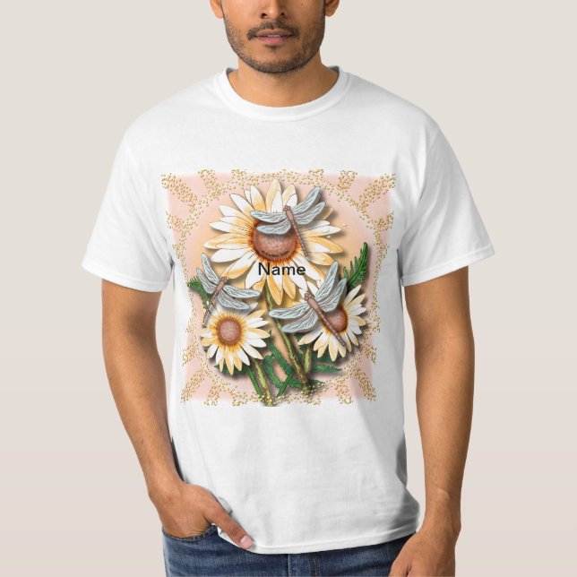 Camiseta Margarida Amarela Libélula  (Frente)