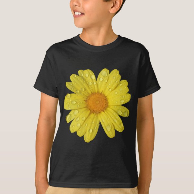 Camiseta Margarida Amarela na Chuva (Frente)