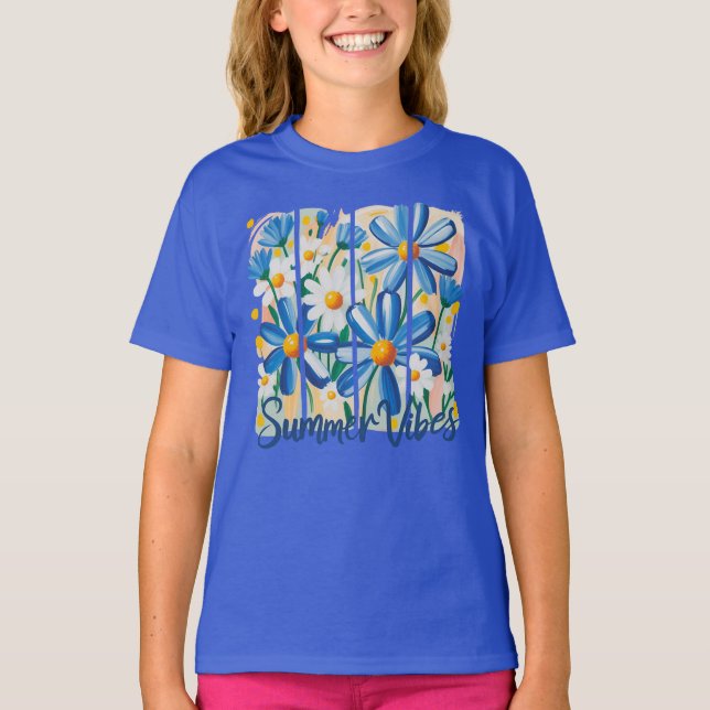 Camiseta Margarida Azul (Frente)