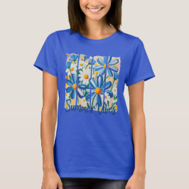 Camiseta Margarida Azul