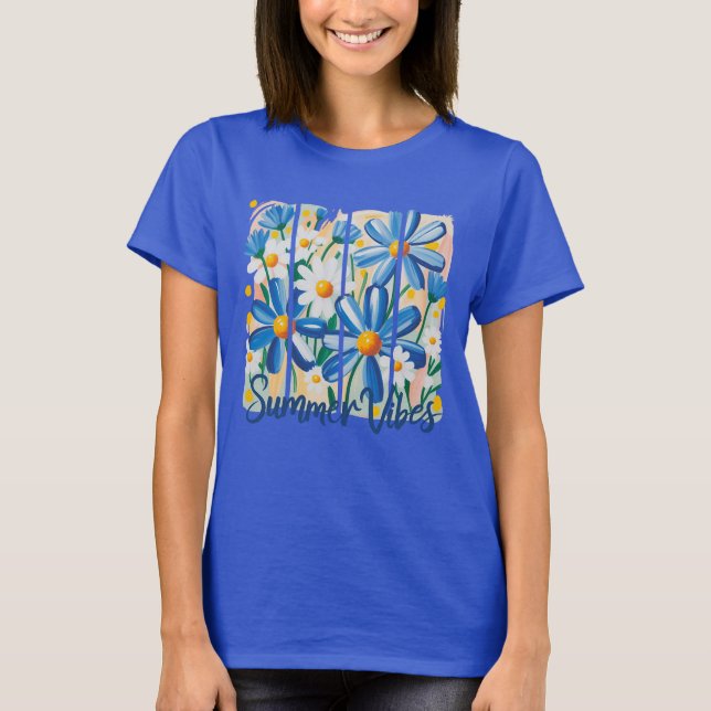 Camiseta Margarida Azul (Frente)