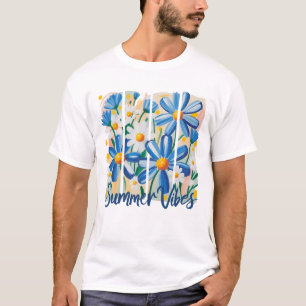 Camiseta Margarida Azul
