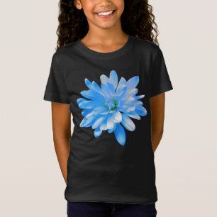 Camiseta Margarida azul, foto floral retrógrada