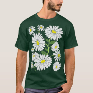 Camiseta Margarida Botânica Lover Nature Gardener Daisy Flo