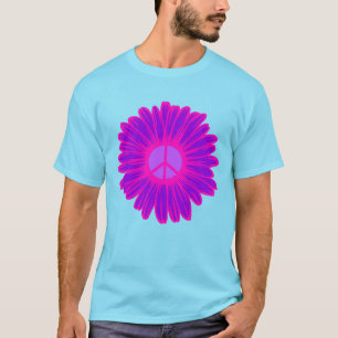 Camiseta Margarida Da Paz Rosa E Roxa