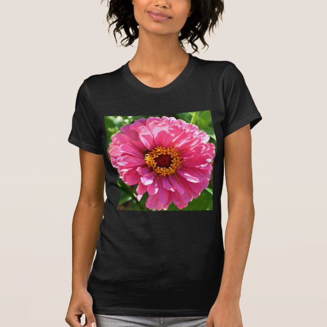 Camiseta Margarida de mãe floral rosa elegante (Frente)
