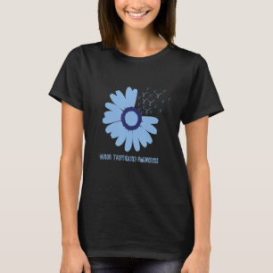 Camiseta margarida em Janeiro Veste o tráfico de seres huma