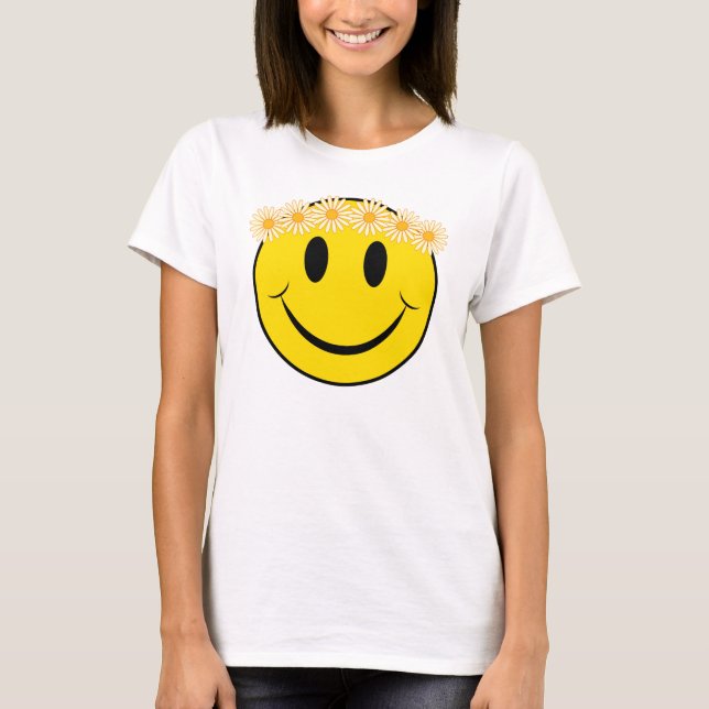 Camiseta Margarida feliz do Hippie (Frente)