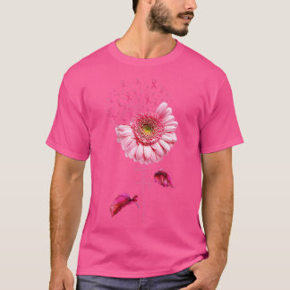 Camiseta Margarida Rosa de Fita Fé-Fita Sensibilização para