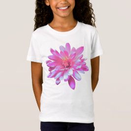Camiseta Margarida rosa, foto floral retrô