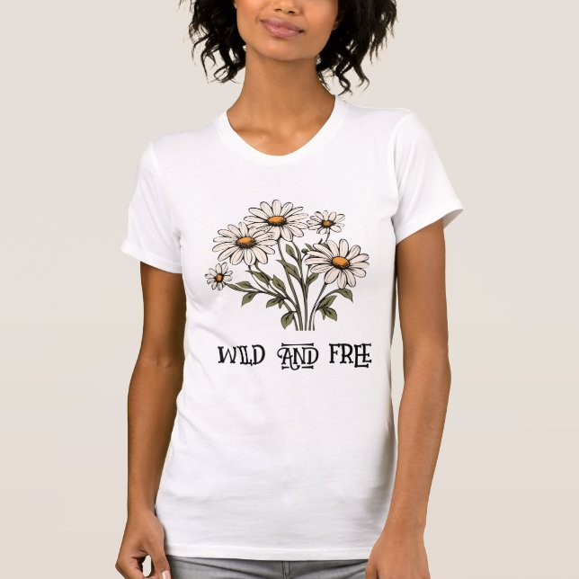 Camiseta Margarida Selvagem e Livre (Frente)