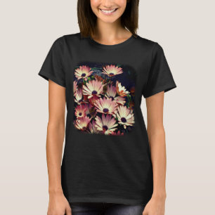 Camiseta Margaridas Africanas Rosas Floral Natureza 