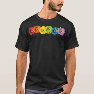 Camiseta Margaridas do arco-íris