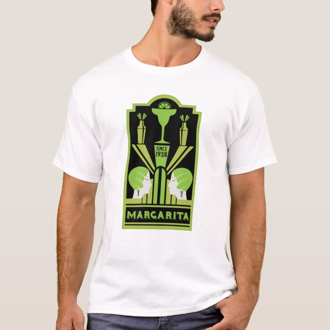 Camiseta Margarita Art Deco Cocktail (Frente)