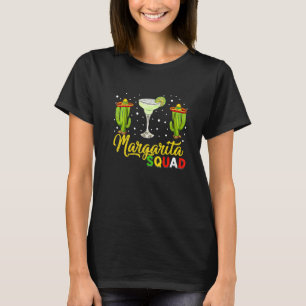 Camiseta Margarita Esquadrão do Chapéu Mexicano Feliz Cinco