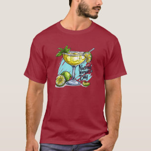Camiseta Margarita Mania Toast para o Dia Nacional da Marga