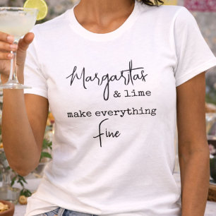 Camiseta Margaritas da Moda e Limão Tornam Tudo Bem