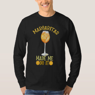 Camiseta Margaritas de Laranja Me Fizeram Fazer Isso Humor
