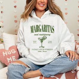 Camiseta Margaritas E Matrimony Personalizaram Bachelorette