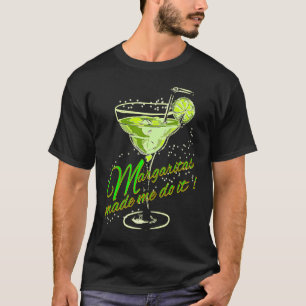 Camiseta Margaritas Fez-Me Fazer Isso Jogador De Cachorros