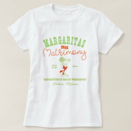 Camiseta Margaritas & Matrimony Tulum Festa de Despedida de