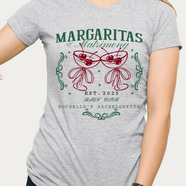 Camiseta Margaritas Personalizadas e Matrimônio Despedida d (Criador carregado)