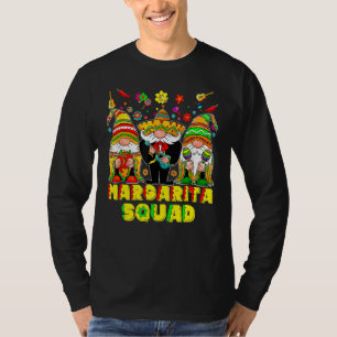 Camiseta Margarrita Squad Trio Gnomos Sombrero Cinco De Mãe