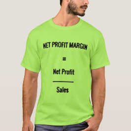 Camiseta "Margem de benefício líquida "