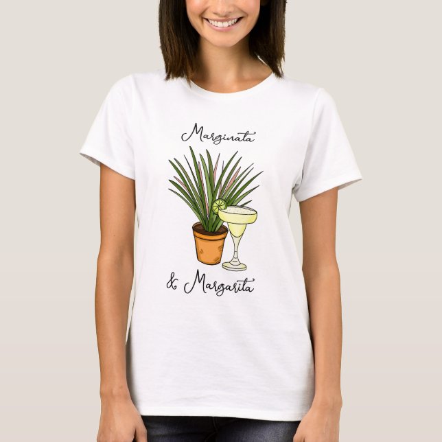 Camiseta Marginata e Margarita | As Minhas Duas Coisas Favo (Frente)
