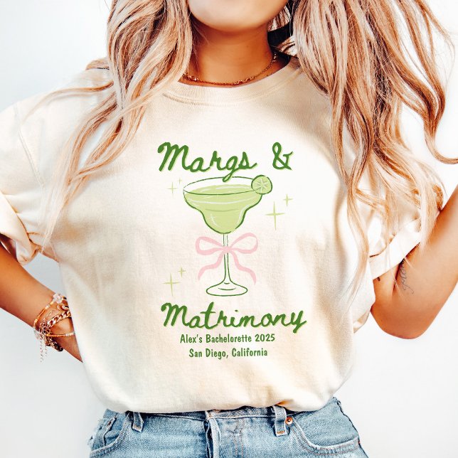 Camiseta Margs & Matrimony Bachelorette Custom Tee (Criador carregado)