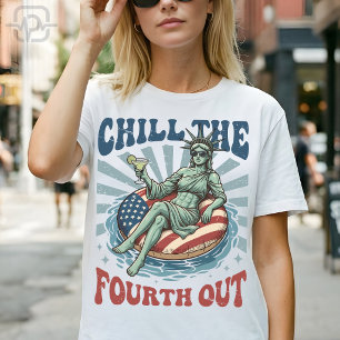 Camiseta Marguerita da Estátua da Liberdade Esfrie o Quarto
