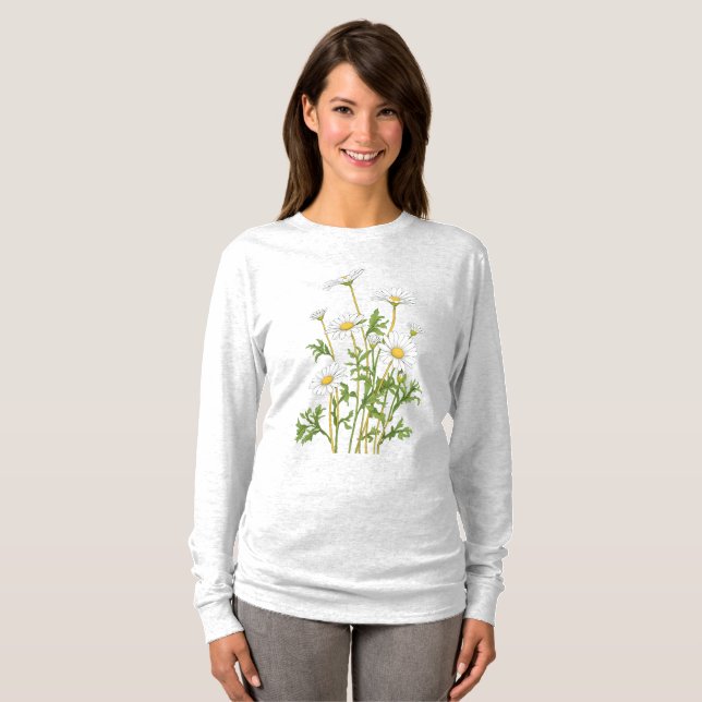 Camiseta Marguerite Branca Daisy (Frente Completa)