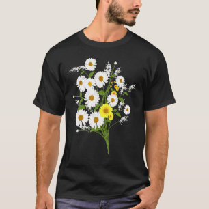 Camiseta Marguerites Daisy Primavera Flor Daisies Plant Gar