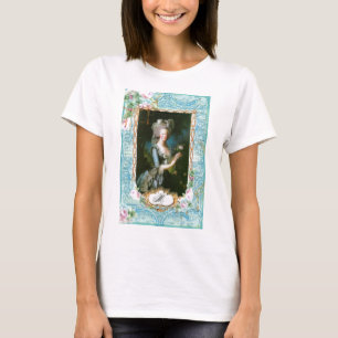 Camiseta Maria Antonieta Rosa Rosas Rosa no Lugar