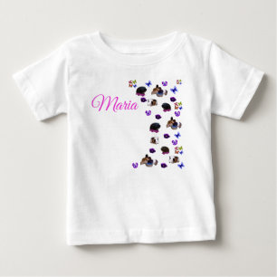 Camiseta Maria, Nome Com Porquinhos-da-índia E Pensamentos,