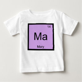 Camiseta Maria Nome Química Elemento Tabela Periódica