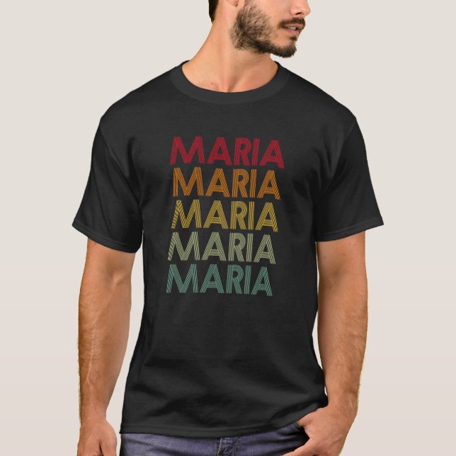 Camiseta Maria Retro Nome Apelido Humor (Frente)
