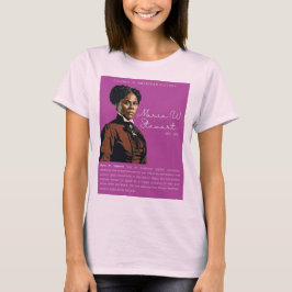 Camiseta Maria W. Stewart - Números na História Americana