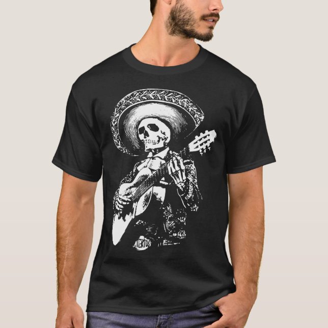 Camiseta Mariachi skull (Frente)