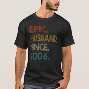 Camiseta Marido 15 de Aniversário desde 2006