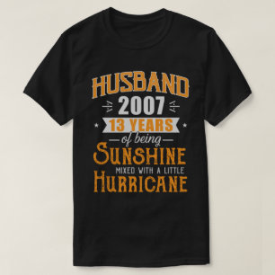Camiseta Marido 2007 Presente, 13 Anos De Casamento