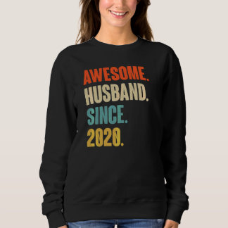 Camiseta Marido Admirável Vintage Desde 2020 2 Casando Aniv