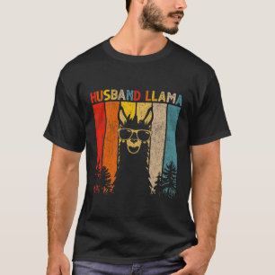 Camiseta Marido Amante de Llama Para Homens Mulheres