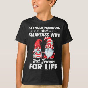 Camiseta Marido Buraco E Esposa Inteligente Melhores Amigos