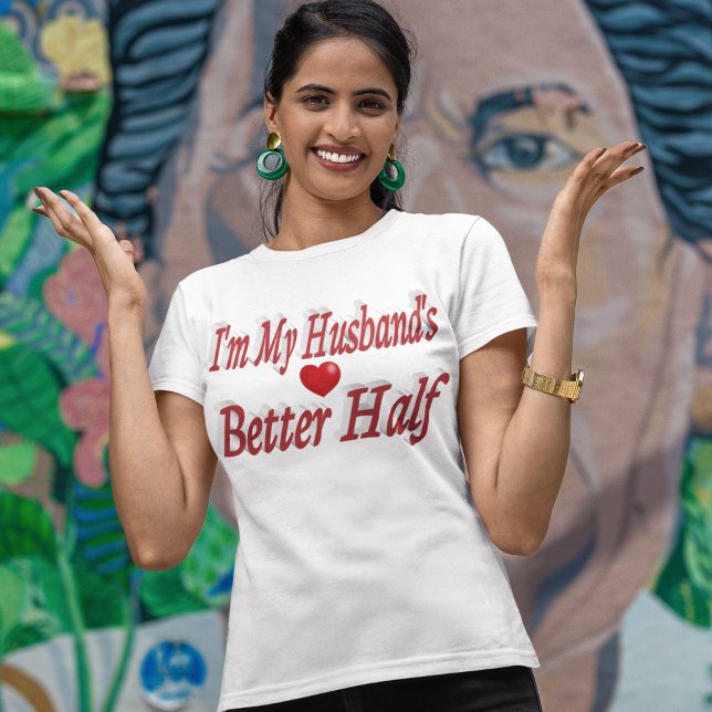 Camiseta Marido canta engraçada texto vermelho (Criador carregado)