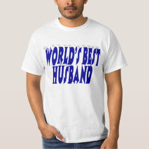Camiseta Marido com texto azul