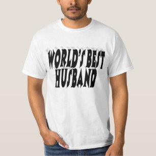 Camiseta Marido com texto preto
