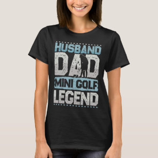 Camiseta Marido de Golfe Pai Lenda do Minigolfe Homens de M